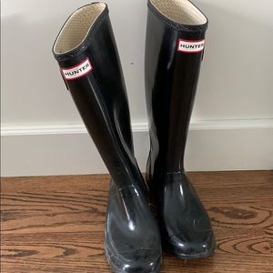 Tall Black Womens Hunter Rain Boots
